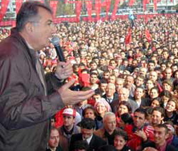 Deniz Baykal miting