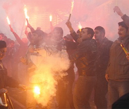 Beşiktaş Kayserispor meşale
