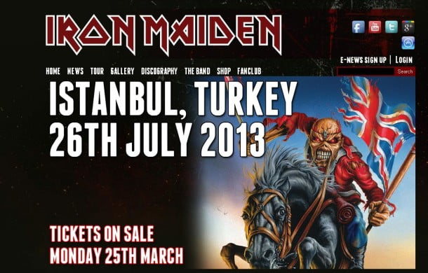 İnönü’yü Iron Maiden yıkacak!