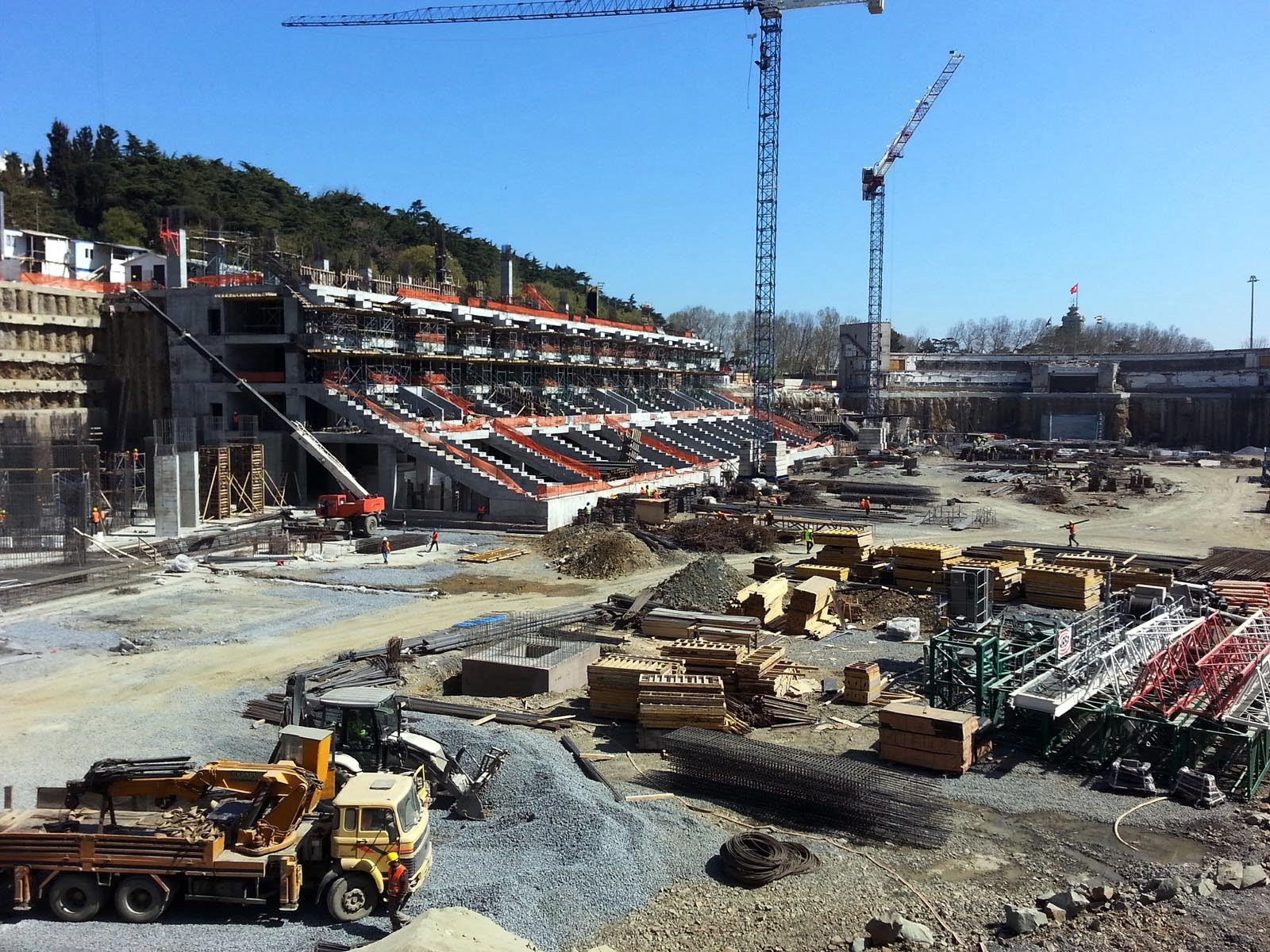 vodafone arena insaat son durum