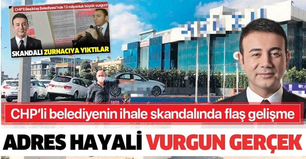 Beşiktaş Belediyesi ve Rıza Akpolat Takvim gazetesinin "13 milyonluk ihale skandalında adresler hayali vurgun gerçek" başlığıyla gündeme bomba gibi düştü