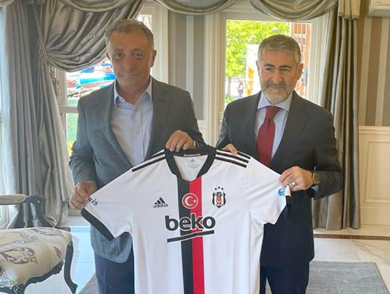 Ahmet Nur Çebi, Maliye Bakanı Nureddin Nebati’yi ziyaret etti. 1 ahmet nur cebi nebati trabzonspor e1653146126790