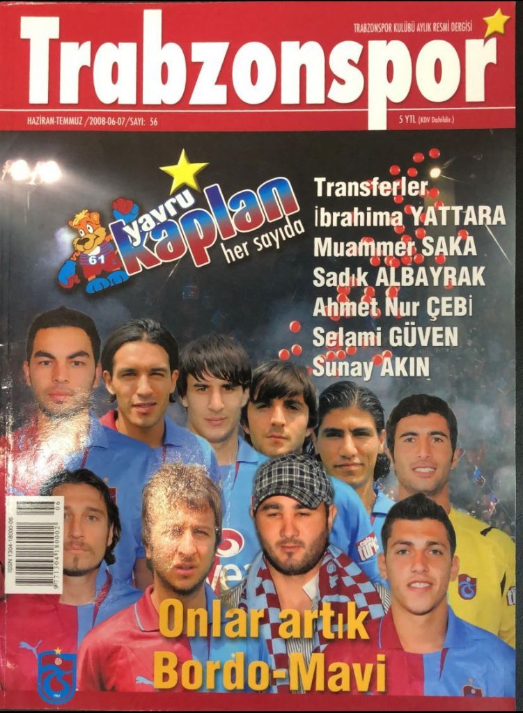 Ahmet Nur Çebi Trabzonspor Dergisinde Kapak