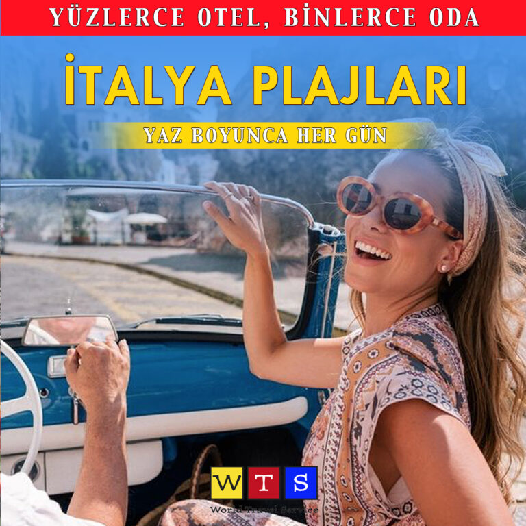 WTS ile İtalya ve İtalya Plajları Turları En Avantajlı Fiyat, En Kaliteli Servis ve Üstelik Para iadesi Garantisiyle Yaz Boyunca ve Yıl Boyunca Her Gün