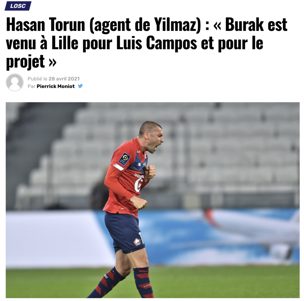 Hasan Torun: Burak Yılmaz , Luis Campos'un önemli projesi için Lille'e geldi”