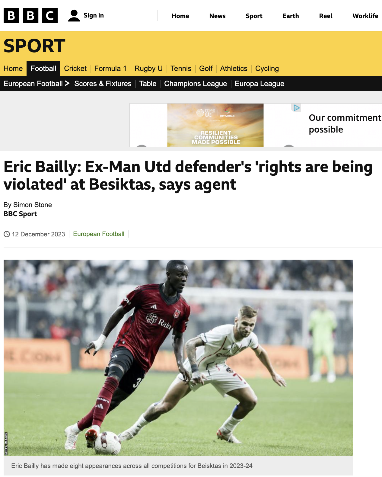 Manchester United'dan sezon başında bedelsiz transfer edilen Eric Bailly'nin menajeri Rafaela Pimenta BBC'ye konuştu.