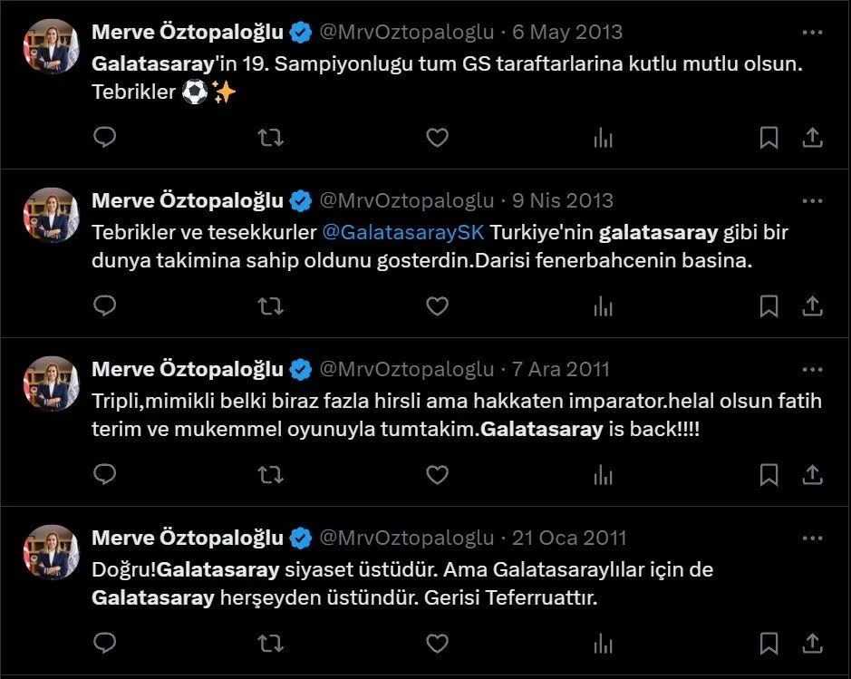Solskjaer'i karşılayan Merve Öztopaloğlu tepki aldı 4 Serdal Adalı’nın yönetimindeki Merve Öztopaloğlu’nun geçmişte attığı tweetler Beşiktaş taraftarının tepkisini çekmişti.