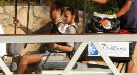 Serdar Bilgili, Amelie Latournald ve yeni doğan bebeğiyle Göcek'te tatil yapıyor!