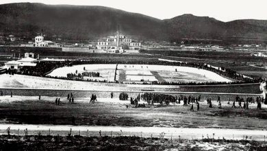 Karaiskakis Stadyumu'nun bulunduğu alandaki Neo Faliro velodromu, 19. yüzyıl sonu