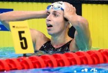 Anna Dountounaki 100m kelebek Yunan rekoru havuzda