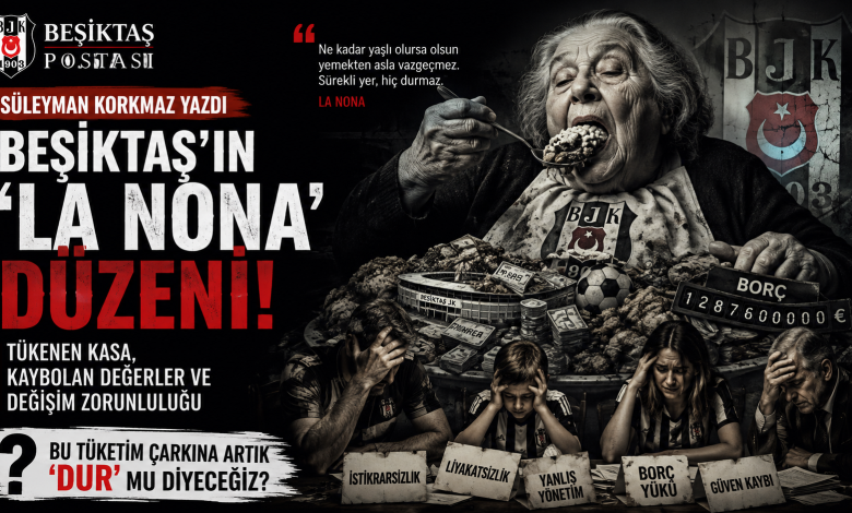 Beşiktaş'ta Yıllardır Süren Tüketim Döngüsü: Süleyman Korkmaz'dan Çarpıcı 'La Nona' Benzetmesi 1 Beşiktaş'ta Yıllardır Süren Tüketim Döngüsü: Süleyman Korkmaz'dan Çarpıcı 'La Nona' Benzetmesi