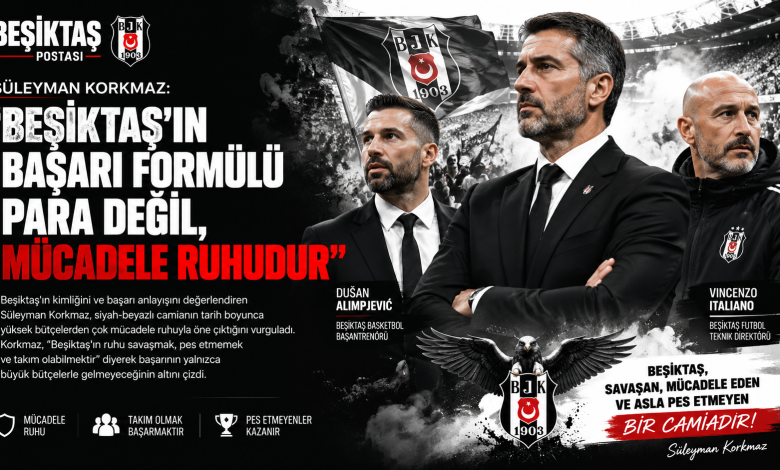 Süleyman Korkmaz: "Beşiktaş'ın Gerçek Gücü Parası Değil, Mücadele Ruhudur"